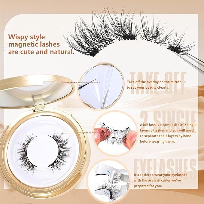 Magnetic Eyelashes (with free applicator) Pair of 1