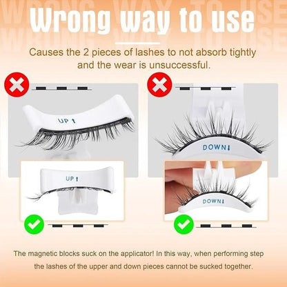 Magnetic Eyelashes (with free applicator) Pair of 1